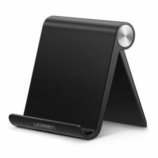 Ugreen több szögben állítható hordozható telefon tablet állvány fekete (50747)