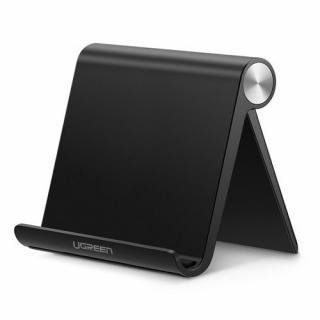 Ugreen több szögben állítható hordozható telefon / tablet állvány fekete (50748)