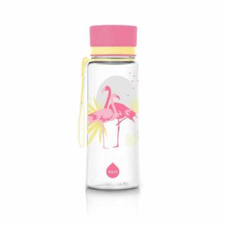 EQUA BPA-mentes műanyag kulacs - kis flamingó (400 ml)