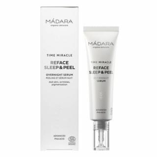 Mádara Time Miracle Reface SleepPeel Bőrmegújító éjszakai szérum (30 ml)