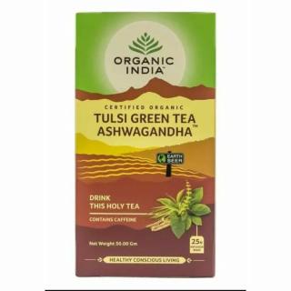 Tulsi filteres tea - Tulsi zöld tea - ashwagandha (25 db)