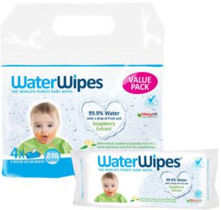 Waterwipes Soapberry (szappanbogyós) törlőkendő - value pack (4×60 db)