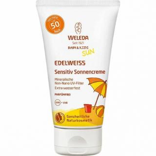 Weleda Havasi gyopár extra vízálló gyermek napozókrém érzékeny bőrre SPF50 (50 ml)