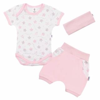 3-részes nyári pamut együttes New Baby Perfect Summer rózsaszín