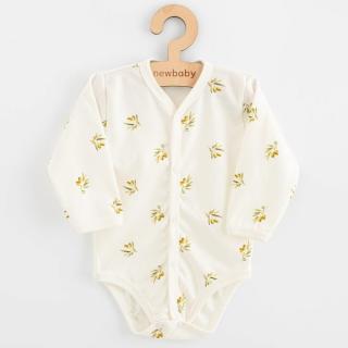 Baba Biopamut hosszú ujjú patentos body New Baby Olives