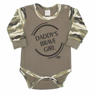 Baba hosszú ujjú body New Baby Army girl