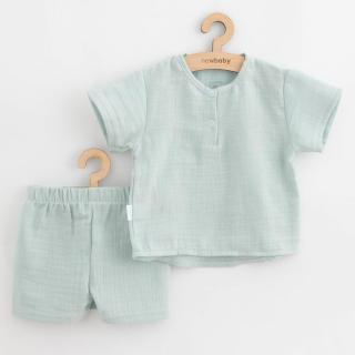 Baba muszlin együttes New Baby Soft dress menta