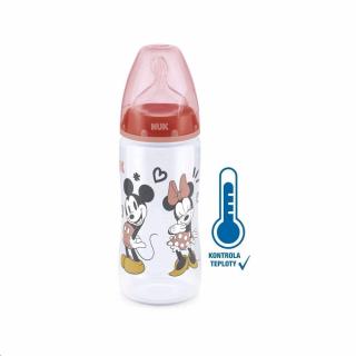 Baba tanuló itatópohár NUK Disney Mickey hőmérséklet jelzővel 300 ml piros