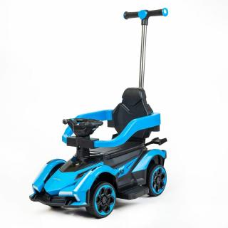 Bébitaxi tolókarral Baby Mix Speed kék (a csomagolás sérült)