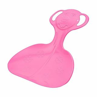 Gyerek műanyag hócsúszka popsi szánkó Baby Mix COMFORT LINE M rózsaszín