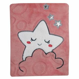 Gyerek pléd Koala Sleeping Star pink