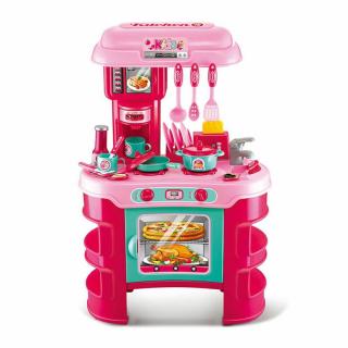 Gyermek konyha Little Chef Baby Mix rózsaszín 32 db