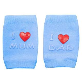 Gyermek térdvédő New Baby ABS-el I Love Mum and Dad kék