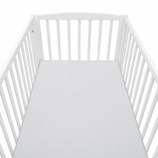 Muszlin kiságyba való lepedő New Baby 120x60 cm szürke
