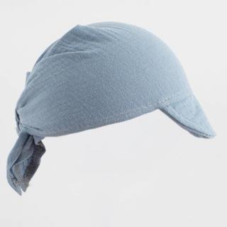 Nyári muszlin baba fejkendő napellenzővel New Baby blue