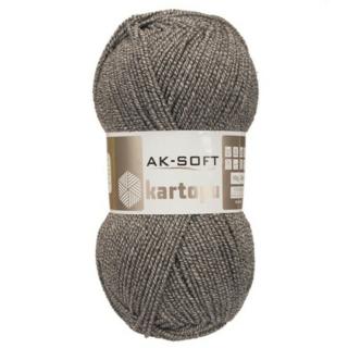 Kartopu AK-Soft: Akril fonal kötéshez, horgoláshoz - Középszürke
