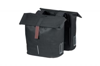 Basil dupla táska City Double Bag, Universal Bridge System, fekete