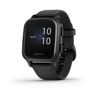 GARMIN Venu Sq Music Fekete, Szürke Kerettel