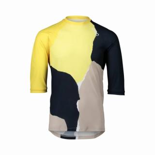 POC MTB Pure 3/4 Jersey Color Splashes Multi Sulfur Yellow Méret: XL