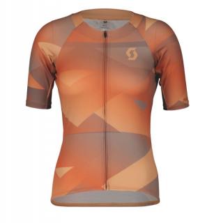 SCOTT RC Premium Climber Short-Sleeve Women's Shirt Rose Beige/Braze Orange Mez Méret: S