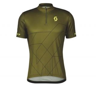SCOTT RC Team 20 Short-Sleeve Men's Shirt Fir Green/Bitter Yellow Mez Méret: L
