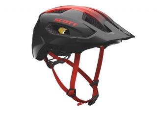 SCOTT Supra Plus (CE) Helmet MIPS Sisak Sötét Szürke/Piros Méret: S/M
