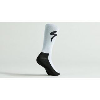 Specialized PrimaLoft® Lightweight Tall Logo Socks Dove Grey Galambszürke Zokni L