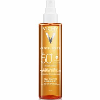 Vichy CAPITAL SOLEIL Cell Protect láthatatlan olaj spray SPF50+ 200 ml