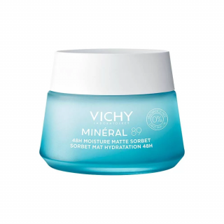 VICHY MINERAL 89 akár 48 órás hidratáló, mattító sorbet 50ml