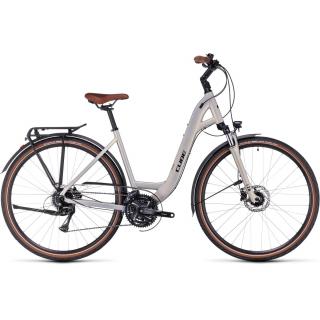 CUBE TOURING PRO Pearlysilver'n'Black 28" 2024 Trekking kerékpár XS