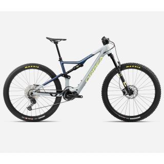 Orbea Rise H30 2024 Fully MTB E-bike Iceberg Grey-Moondust Blue (Gloss)