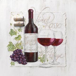 AMB.13306995 Vino Rosso papírszalvéta 33x33cm,20db-os