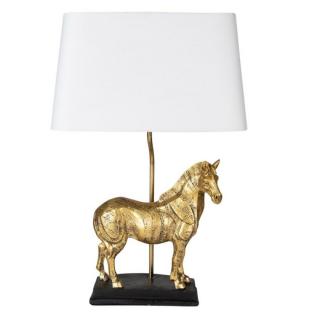 Arany színű lovas asztali lámpa - 55cm