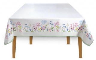Asztalterítő 145x180cm, 100% pamut, Floraison