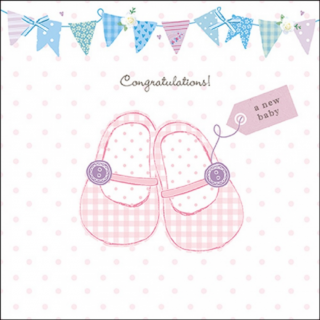 Baby shoes pink papírszalvéta 33x33cm, 20db-os