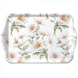Beautiful daisies white tálca 13x21cm