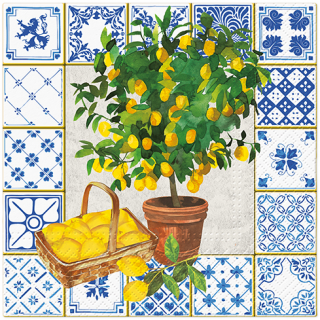 Citrus Tree papírszalvéta 33x33cm, 20 db-os