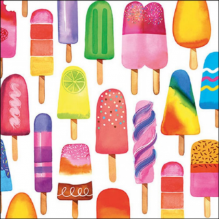 Delicious popsicles papírszalvéta 33x33cm, 20db-os