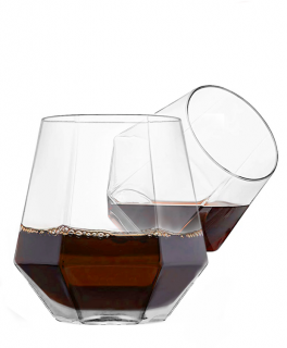 Duali Crystal szögletes üvegpohár 2 db-os szett - 280ml - Veroni