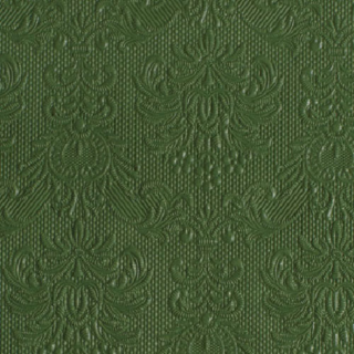 Elegance dark green papírszalvéta 25x25cm, 15db-os