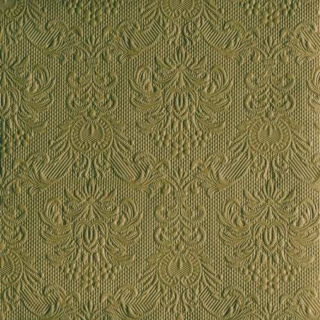 Elegance Olive Green papírszalvéta 40x40cm, 15db-os