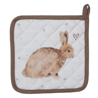 Húsvéti nyuszis edényalátét - 20x20cm - Bunnies in Love