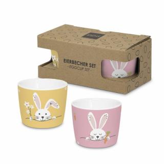 Húsvéti porcelán tojástartó szett Hello  Easter