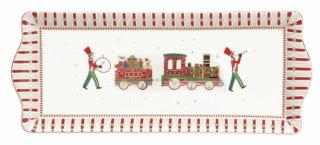 Karácsonyi porcelán tálca - 35x15cm - Polar Express