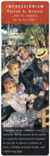 Könyvjelző 5x16cm, Renoir: Bal du Moulin de la Galette