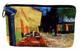 Kozmetikai táska 19x2,5x13 cm, Van Gogh: Kávéház éjjel