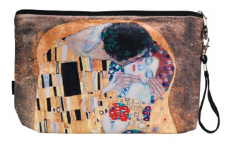 Kozmetikai táska 25x3x17 cm, Klimt: The Kiss