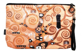 Kozmetikai táska 25x3x17cm, Klimt: Életfa