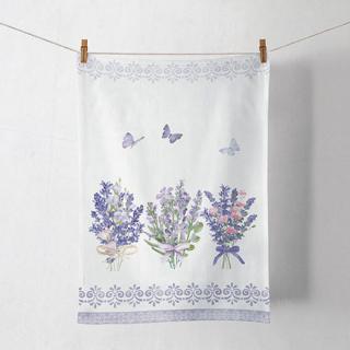 Levendula virágos konyharuha 50x70cm Lovely lavender