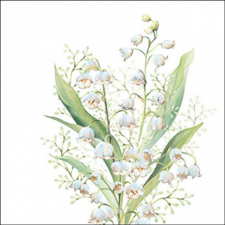 Lily of the valley papírszalvéta 33x33cm, 20db-os